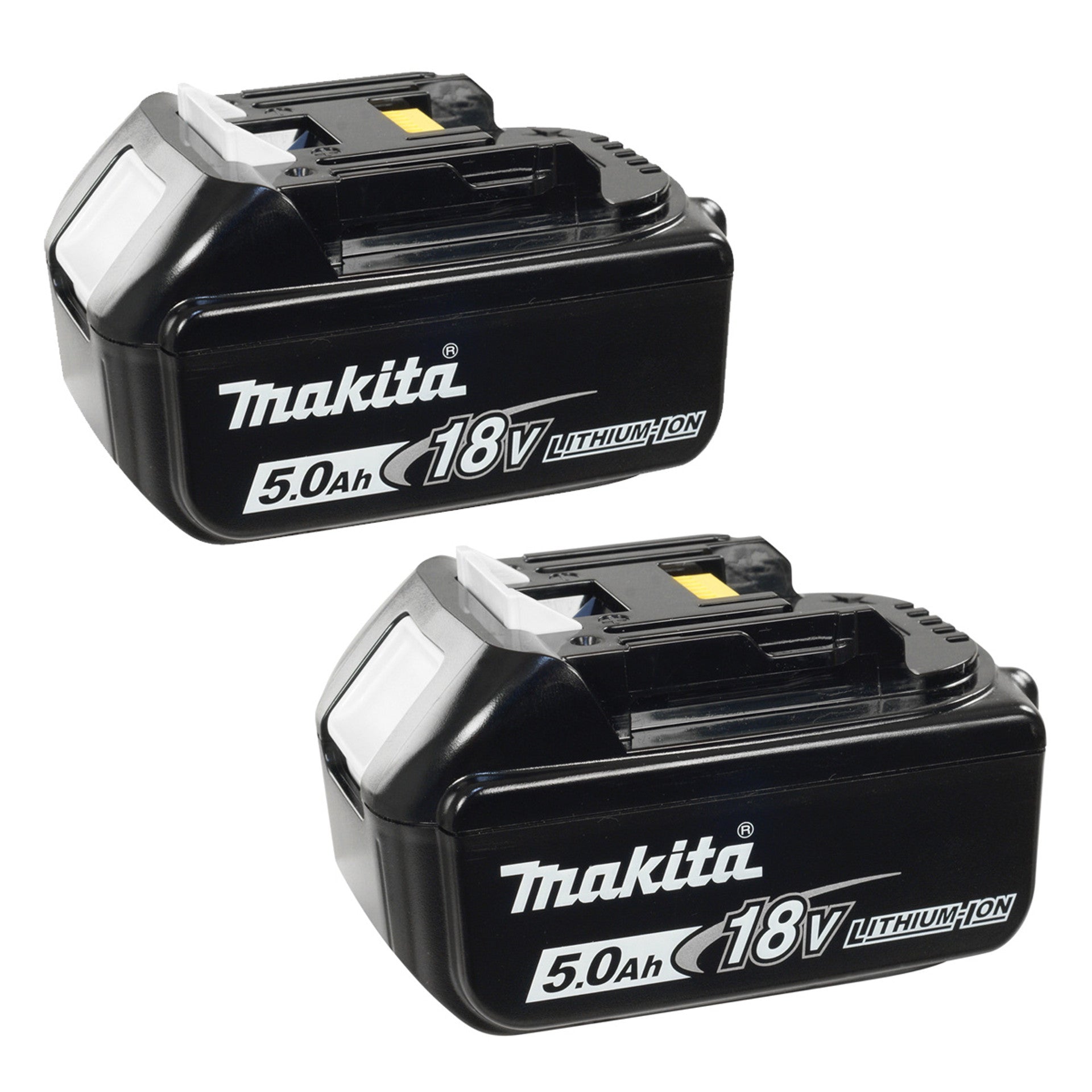 Makita 18V 5.0Ah Li-Ion Battery 2-Pack (BL1860B/BL1860/BL1850) – Powerful, Long-Lasting Performance for LXT Tools